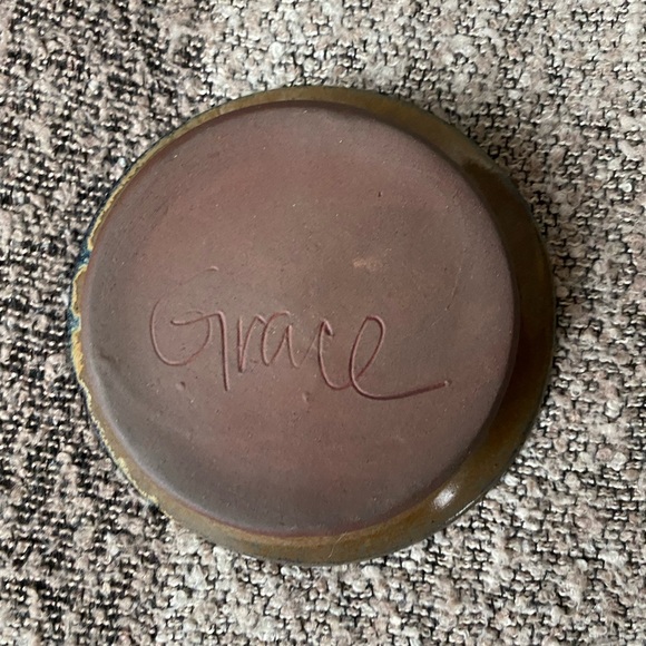 Handmade Pottery Trinket Dish/Spoon Rest - Picture 4 of 8